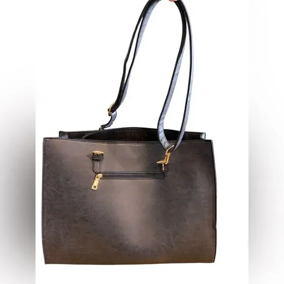 Laptop Shoulder Bag with Adjustable Strap Inside and Outside Pockets Color Blue - Picture 9 of 9